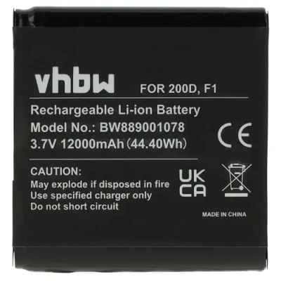 Afbeelding van vhbw Reservebatterij voor Pure ChargePAK F1, F1 radio (12000 mAh, 3,7 V, Li Ion)