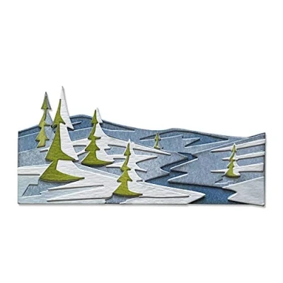 Afbeelding van Sizzix Thinlits Die Set 6PK Snowscape Colorize 664971 Tim Holtz (10 20)