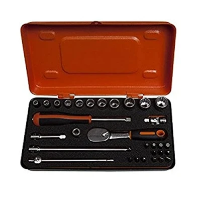Afbeelding van Bahco dopsleutelset 1 4 met bits 6730MBP