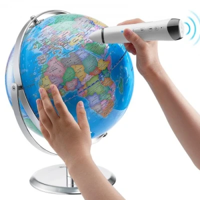 Afbeelding van VEVOR Talking World Globe, 9 in/228,6 mm, interactieve wereldbol voor kinderen, vroeg leren onderwijs, educatieve met slimme spreekpen, led nachtlampje, USB interface, geschenken
