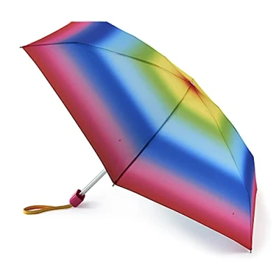 Afbeelding van Fulton Tiny 2 Regenboog Print Paraplu, One Size, L501, Regenboog, Eén maat, Modern
