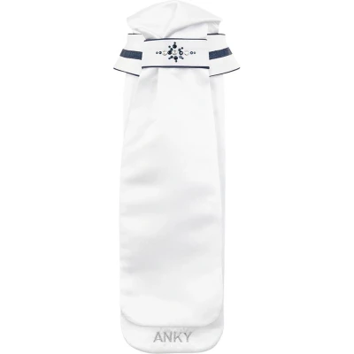 Afbeelding van Anky Plastron Stone deluxe Wit blauw