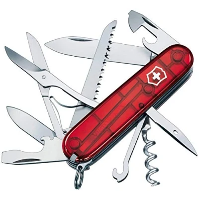 Afbeelding van Victorinox Huntsman transparant rood in blister
