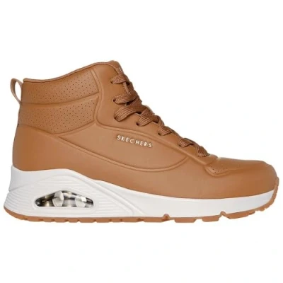 Afbeelding van Skechers Uno Stand High dames sneaker Cognac Maat 41
