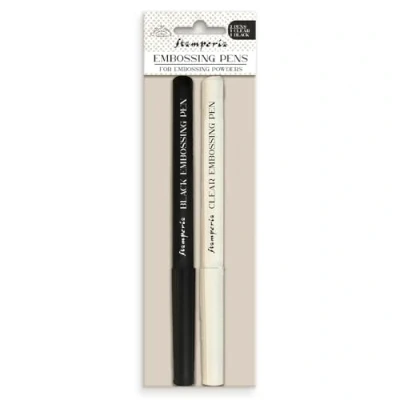 Afbeelding van Stamperia Create Happiness Embossing Pens Clear &amp; Black (WYPP)