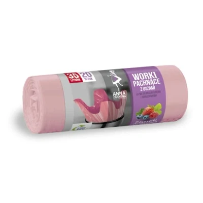 Afbeelding van Anna Zaradna Vuilniszakken met Oren FRUIT 35L 20st