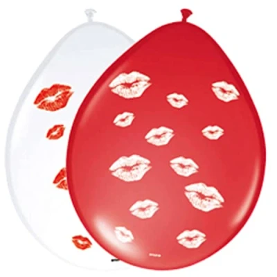 Afbeelding van Folat Ballonnen Lippen 8 stuks