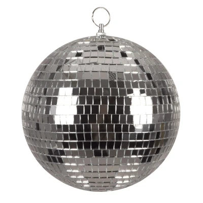 Afbeelding van Boland Discobal Zilver (20 cm) Glitter &amp; Glamour 80&#039;s NYE Oudjaarsavond