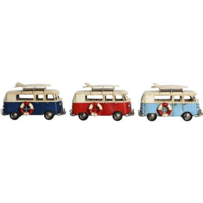 Afbeelding van Decoratieve figuren Home ESPRIT Blauw Rood Marineblauw 27 x 11,5 15,5 cm (3 Stuks)