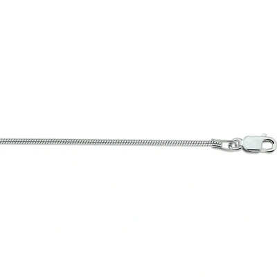 Afbeelding van Zilveren Ketting Slang Rond 1,2 mm x 50 cm lang