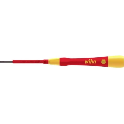 Afbeelding van Wiha 42377 serie 2270P Pico Finish elektrische fijne schroevendraaier, sleuf, 3,0 mm x 65 grootte, chroom