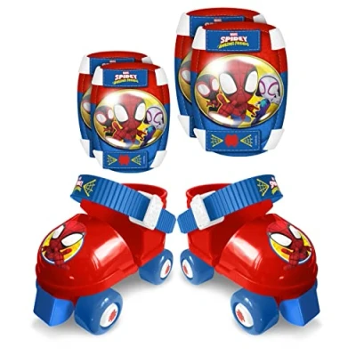 Afbeelding van Marvel Spidey rolschaatsen verstelbaar rood blauw maat 23 27