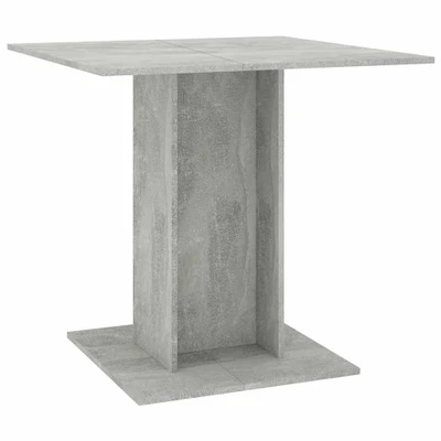 Afbeelding van Eettafel 80x80x75 cm spaanplaat betongrijs