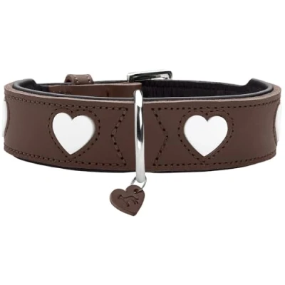 Afbeelding van Halsband Love Kleur bruin/zwart, maat 70