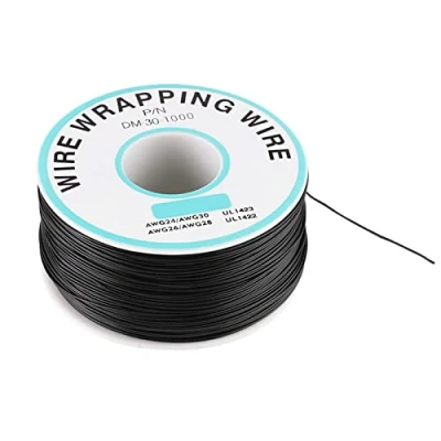 Afbeelding van 30AWG Wire Wrapping Tin Plated 30 AWG Tefzel Geïsoleerde Elektrische Draad, 25 Dunne Draad Enkele Kern 0,26 Mm Diameter Koperdraad Koperen Kabel 250