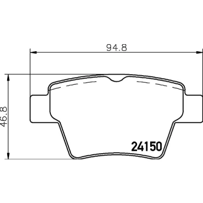 Afbeelding van Remblokkenset, schijfrem HELLA PAGID 8DB 355 011 821