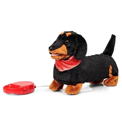Afbeelding van Tobar Animigos Afstandsbediening SCAMPERING Sausage Hond Batterij Aangedreven Pluche Speelgoed