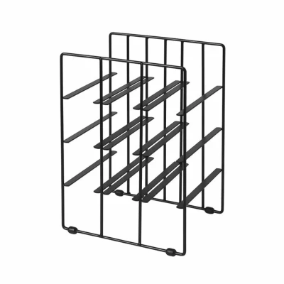 Afbeelding van Blomus Wijnrek Pilar Voor 9 Flessen Zwart 28x21,5x38cm