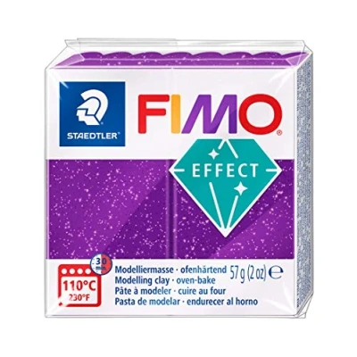 Afbeelding van Fimo klei soft Glitter paars Nummer 602