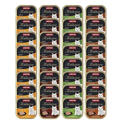 Afbeelding van Animonda Vom Feinsten Adult Kattenvoer, Nat Voer, Voor Volwassen Katten, Gecastreerde Gevogelte, Creatie Mix, 32 x 100 g