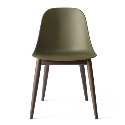 Afbeelding van Audo Copenhagen Harbour Side eetkamerstoel donker eiken, Olive