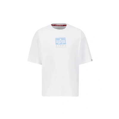 Afbeelding van Alpha Industries LOGO Tshirt print, Heren, Maat: Large, White