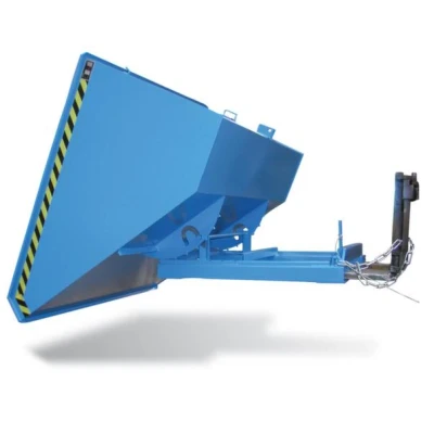 Afbeelding van Kiepbak 835x1070x1260mm 0.60m3 Afrolmechaniek Gelakt Ral5012