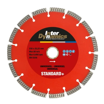 Afbeelding van Interdynamics standard+ diamantdoorslijpschijf 125x22,23x2,4mm universeel