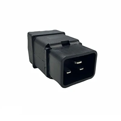 Afbeelding van Netstekker IEC 320 C20 stekker montage op kabel 16 A 250 V, zwart
