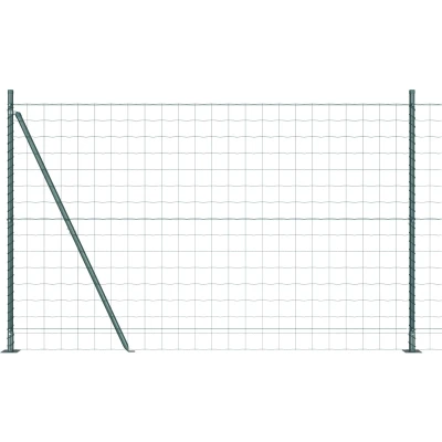 Afbeelding van vidaXL Euro Fence Set van 2 Groen Metaal 25 x 1,2 m Duurzaam