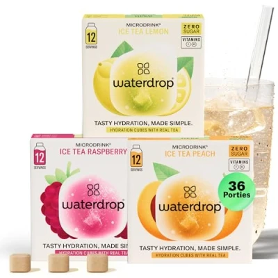 Afbeelding van waterdrop® Microdrink Ice Tea Set 18 bruistabletten suikervrije