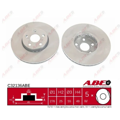 Afbeelding van ABE Remschijven C32136ABE