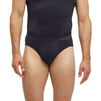Afbeelding van FALKE Heren basislaag ondergoed Warm M BR functioneel materiaal sneldrogend 1 stuk, zwart (Black 3000) nieuw milieuvriendelijk, S