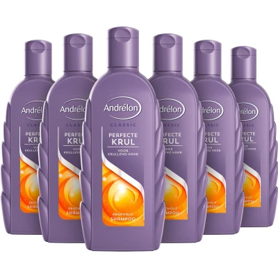 Afbeelding van Andrélon Perfecte Krul Shampoo, voor krullend haar 6 x 300 ml Voordeelverpakking