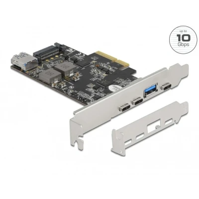 Afbeelding van Delock PCI Express x4 Karte zu 3 x USB Type C™ + 2 Typ A Sup