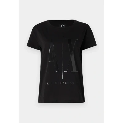Afbeelding van Armani Exchange Tshirt print, Dames, Maat: XS, Black
