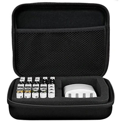 Afbeelding van INHEMING batterij opbergdoos, draagtas, batterijbox voor AA en AAA, organizer (zwart)