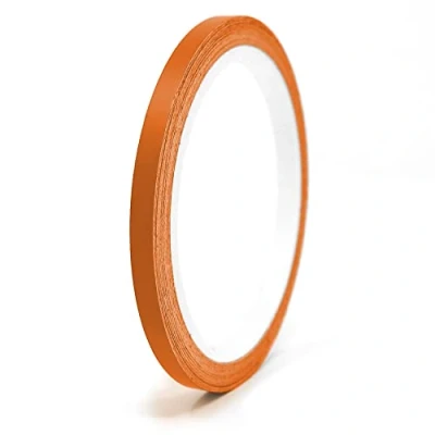 Afbeelding van Finest Folia Matte sierstrip voor auto&#039;s, motorfietsen, boten, modelbouw, knutselwerken en doe het zelfdecoratie, zelfklevend, 10 meter (mat pasteloranje, 5 mm breed)