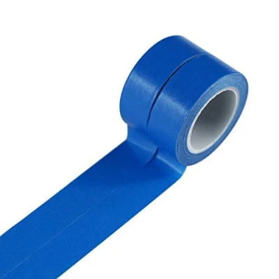 Afbeelding van UOOOM 2 rollen 10m x 15mm Beautiful Washi Tape Masking decoratief plakband kleurrijke plakbanden DIY scrapbook decoratie (blauw)