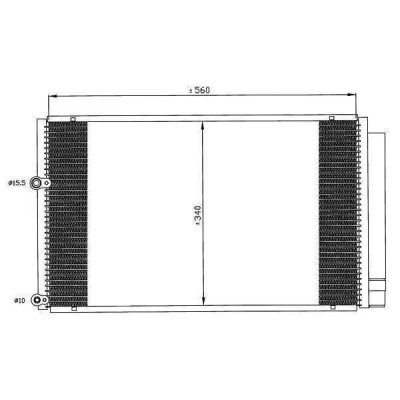 Afbeelding van Condensor, airconditioning NRF 35601