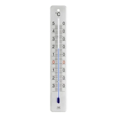 Afbeelding van TFA Dostmann Analoge binnen en buitenthermometer van geborsteld roestvrij staal, 12.2046.61, weergave de actuele temperatuur, weerbestendig, (L) 45 x (B) 9 (H) 280 mm