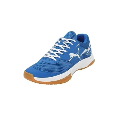 Afbeelding van Puma Varion II Handbalschoenen, Heren, Maat: 46.5, Team royal/white/gum Textiel/ synthetisch