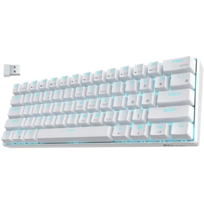 Afbeelding van RK Royal Kludge RK61 mechanisch toetsenbord, bluetooth 3.0 Multi Device gaming led verlicht toetsenbord met US lay out, geschikt voor iOS, Android, Windows en Mac