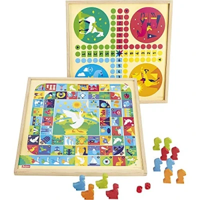 Afbeelding van Bordspel Jeujura Game of goose and small horses (FR)