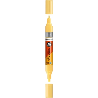 Afbeelding van Molotow ONE4ALL Pastelgele Acrylic Twin 1,5 4 mm Marker