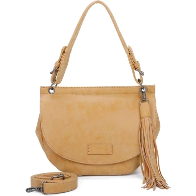 Afbeelding van Fritzi aus Preußen Schoudertas Vintage Fritzi41 Hobo Honey Mustard Geel