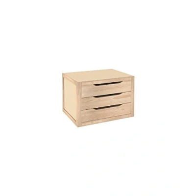 Afbeelding van Astigarraga 9252 commode met 3 laden, natuurlijk hout