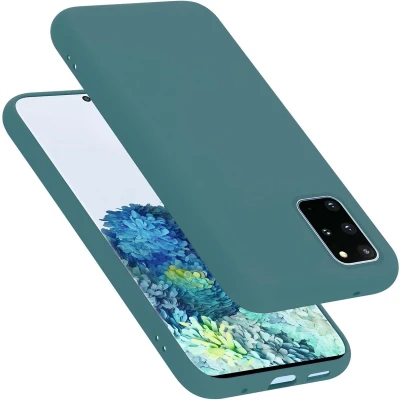 Afbeelding van Cadorabo Hoesje geschikt voor Samsung Galaxy S20 PLUS Case in LIQUID GROEN Beschermhoes TPU silicone Cover