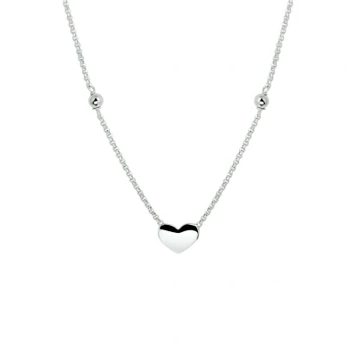 Afbeelding van Zilver Gerhodineerde Collier hart 1 1329645