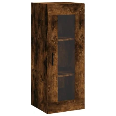 Afbeelding van vidaXL Wandkast 34,5x34x90 cm gerookt eikenkleurig